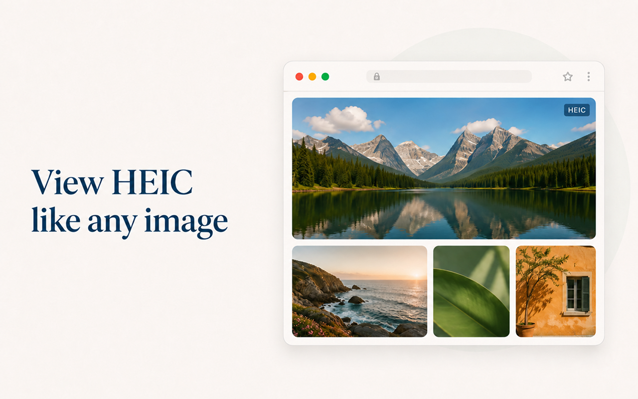 View HEIC - View HEIC / HEIF Images Directly In Your Browser